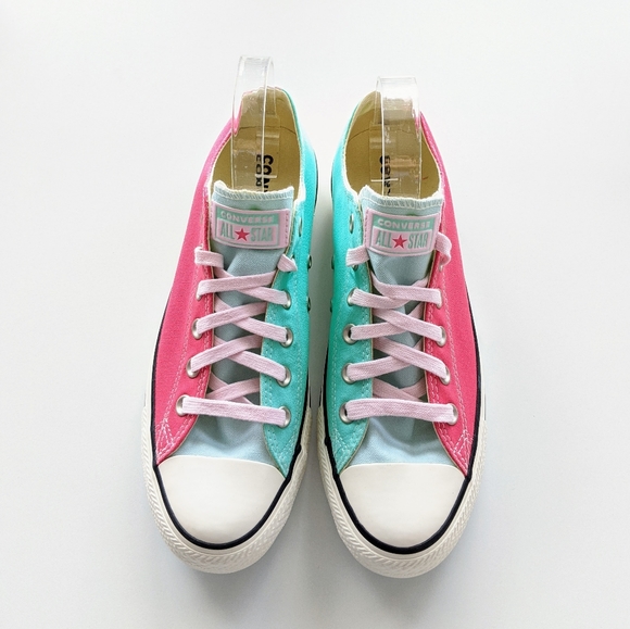 Converse CTAS Green Glow/Teal/Pink Color Block - Picture 3 of 8